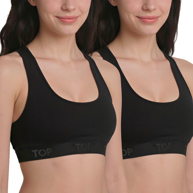 PETO C4 MUJER ALGODON PACK 2 TOP - 1