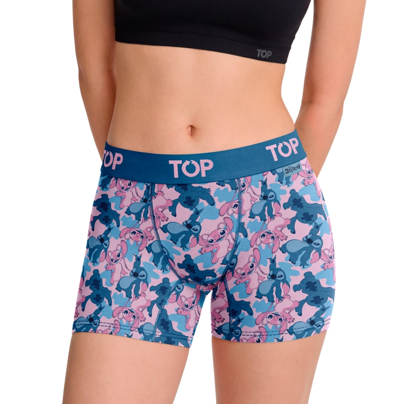 BOXER MEDIO MUJER ALGODON PACK 3 STITCH C5 TOP - 2