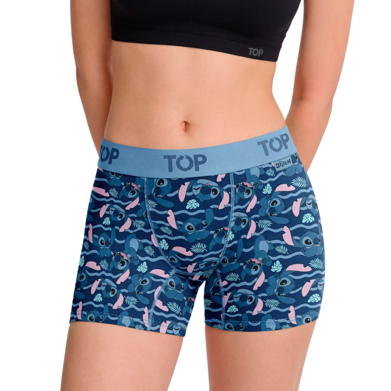 BOXER MEDIO MUJER ALGODON PACK 3 STITCH C5 TOP - 4