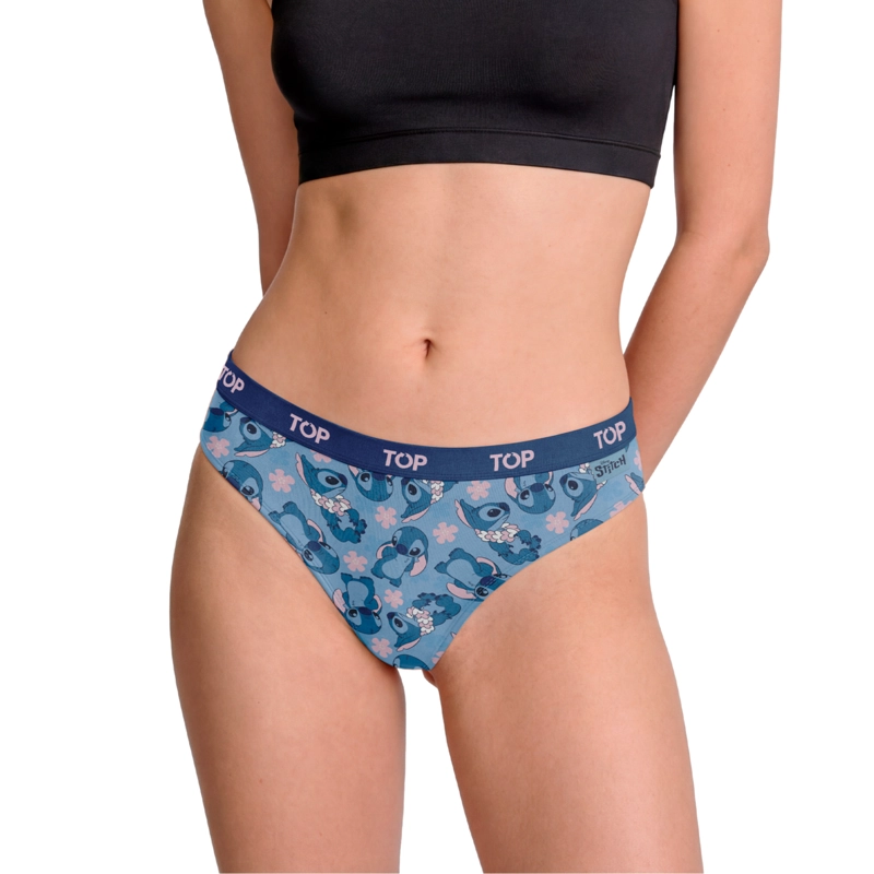 CALZON BIKINI ALGODON PACK 3 STITCH C5 TOP - 2