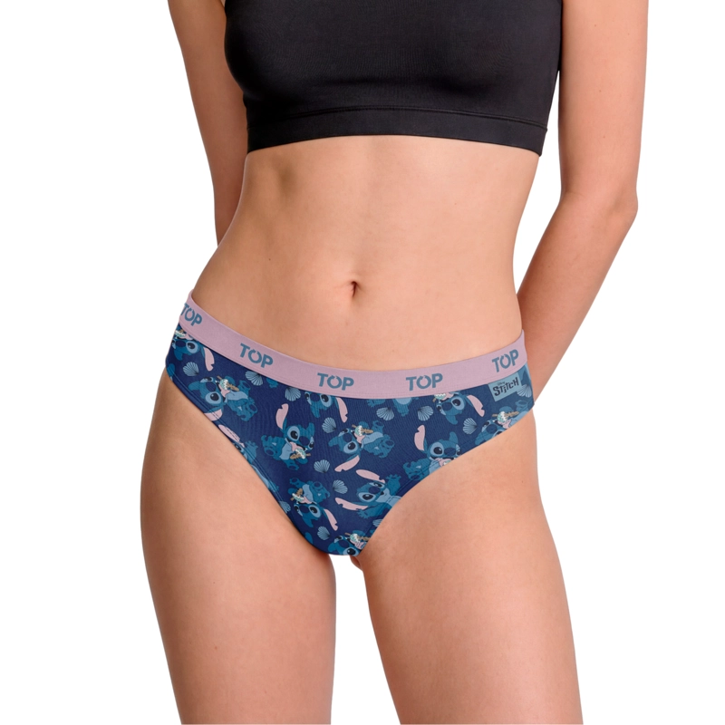 CALZON BIKINI ALGODON PACK 3 STITCH C5 TOP - 5
