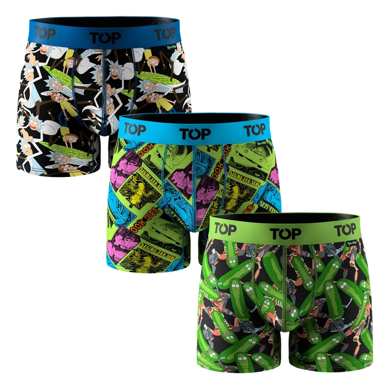 BOXER MEDIO ALGODON PACK 3 RICK AND MORTY C5 TOP - 1