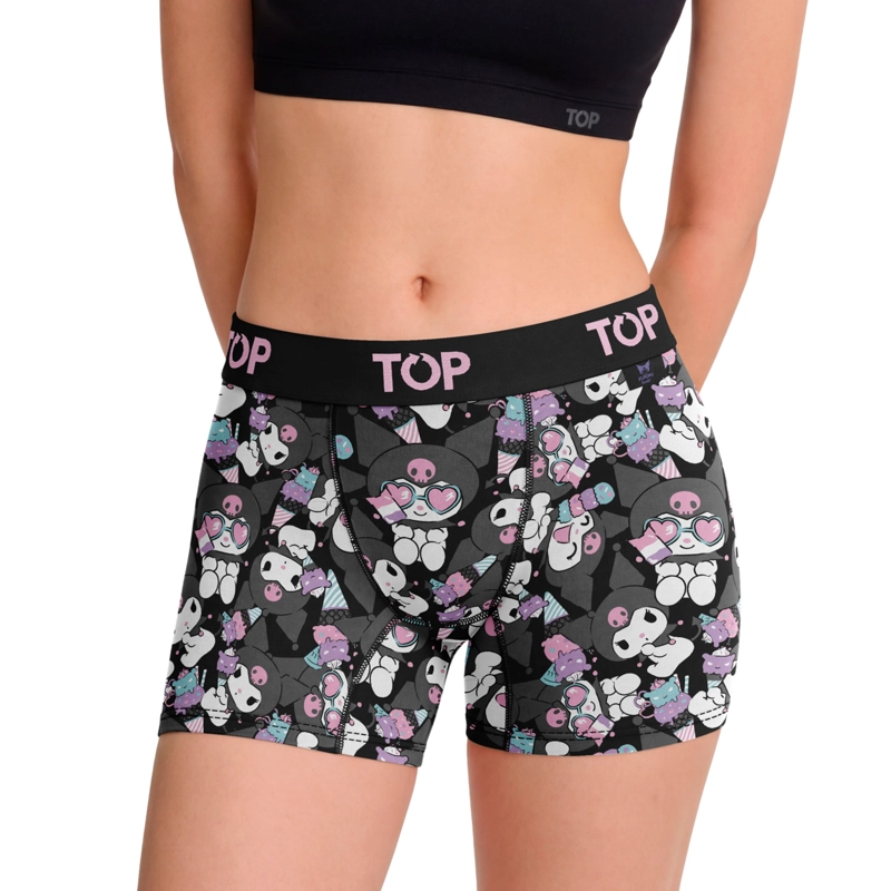 BOXER MEDIO MUJER ALGODON PACK 3 KUROMI C12 TOP - 2