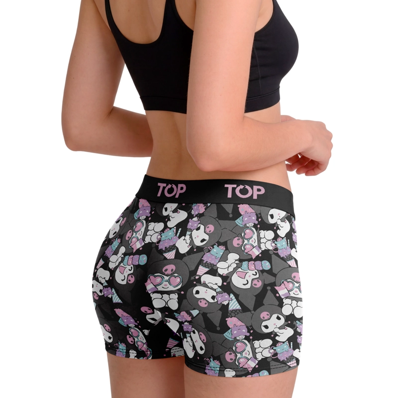 BOXER MEDIO MUJER ALGODON PACK 3 KUROMI C12 TOP - 3