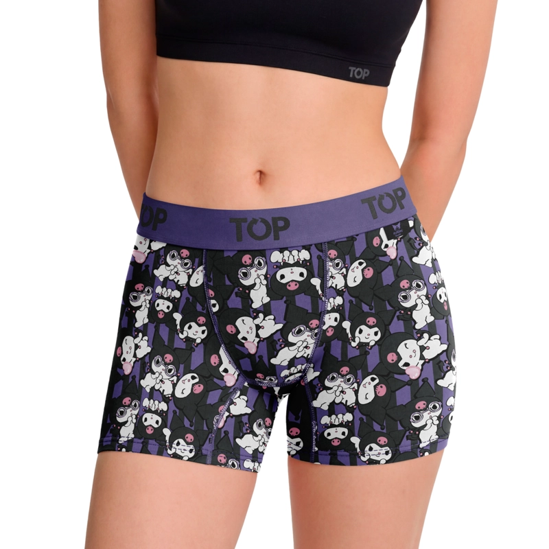 BOXER MEDIO MUJER ALGODON PACK 3 KUROMI C12 TOP - 4