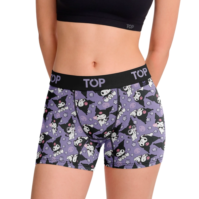 BOXER MEDIO MUJER ALGODON PACK 3 KUROMI C12 TOP - 5