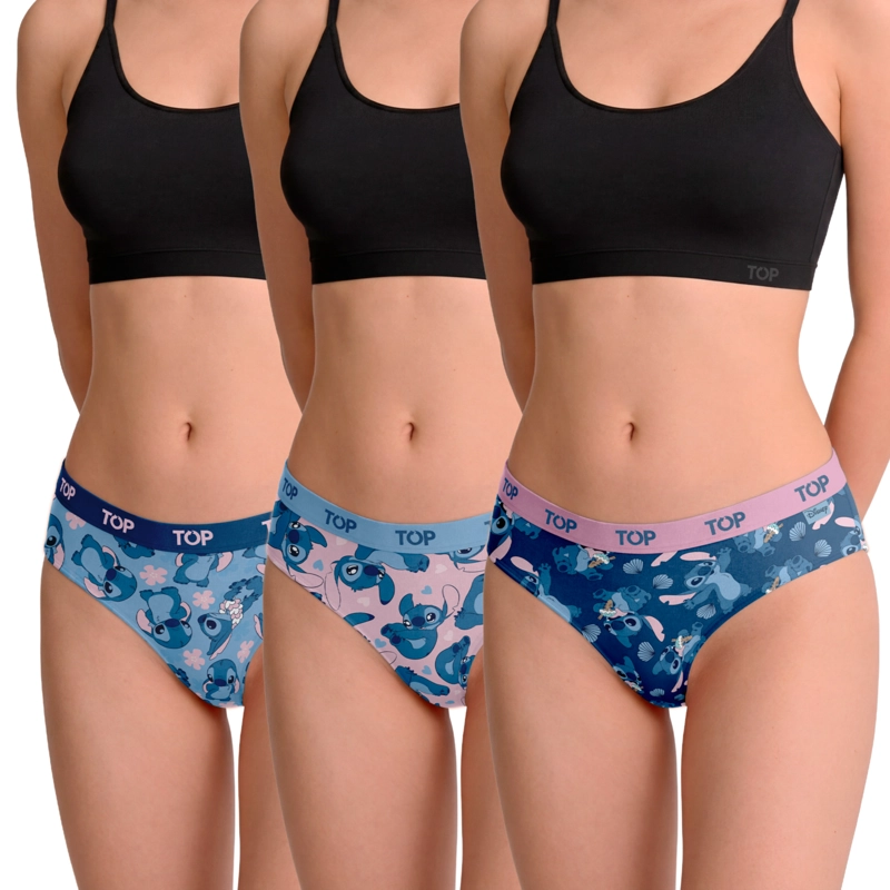CALZON CULOTTE ALGODON PACK 3 STITCH C1 TOP - 1