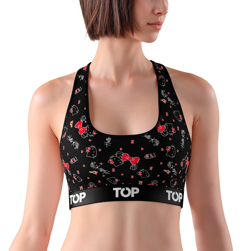 PETO MUJER ALGODON HELLO KITTY C8 TOP - 1