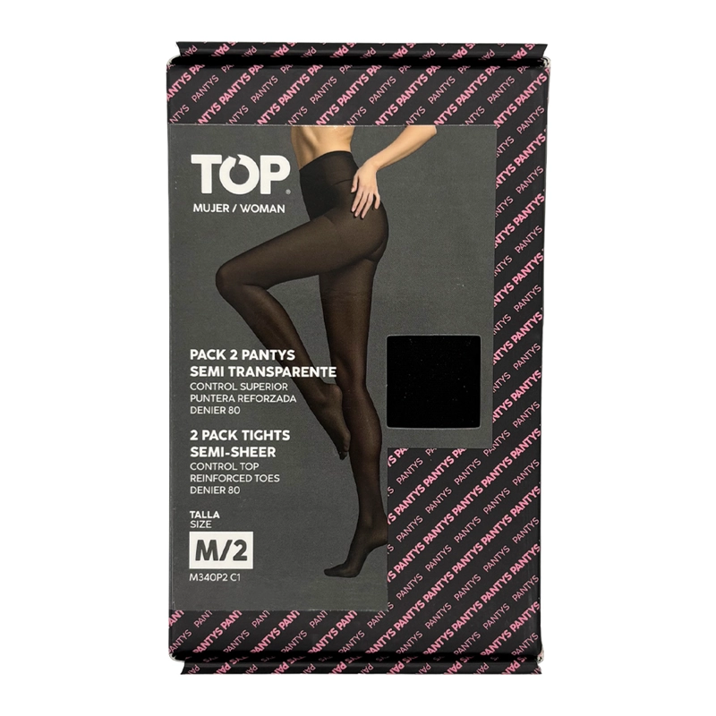 MEDIAS SEMI TRANSPARENTES PACK 2 C1 TOP - 2
