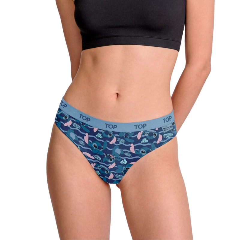 CALZON BIKINI ALGODON PACK 3 STITCH C3 TOP - 5