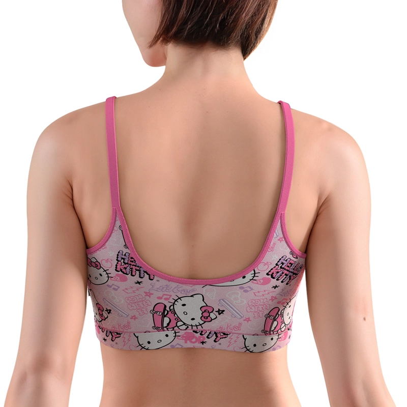 PETO MUJER ALGODON CON PADS REMOVIBLES HELLO KITTY C2 TOP - 2