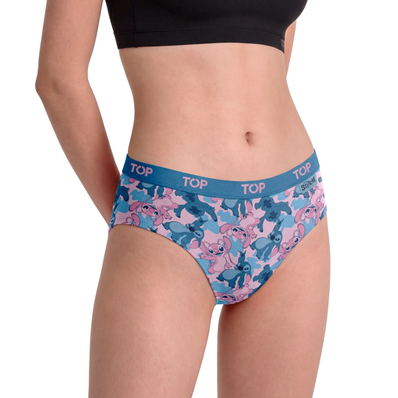 PANTALETAS ALGODON CON ELASTICO PACK 3 STITCH C4 TOP - 2