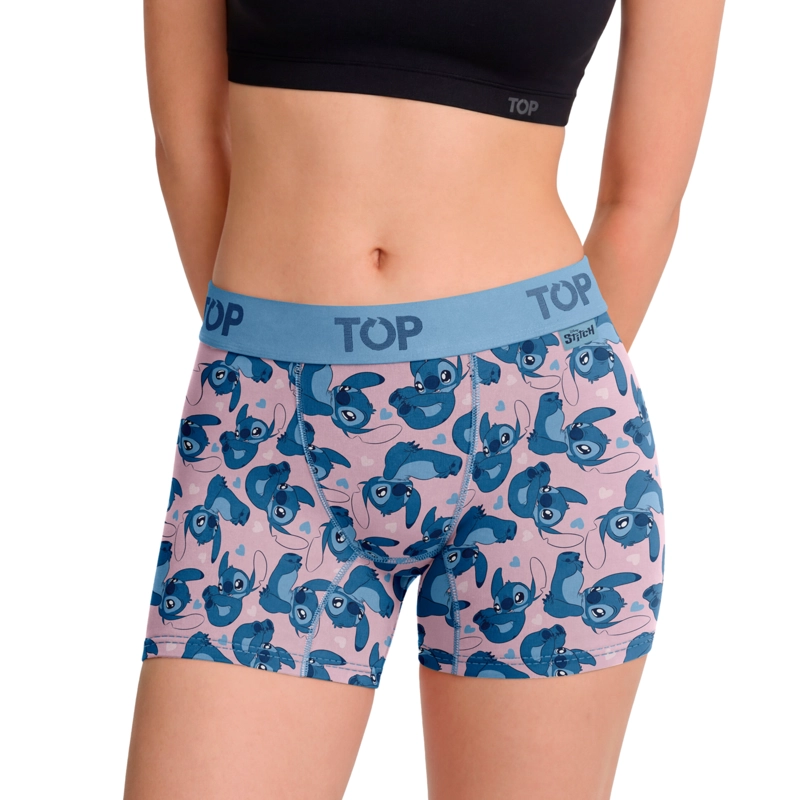 BOXER MEDIO MUJER ALGODON PACK 3 STITCH C4 TOP - 3