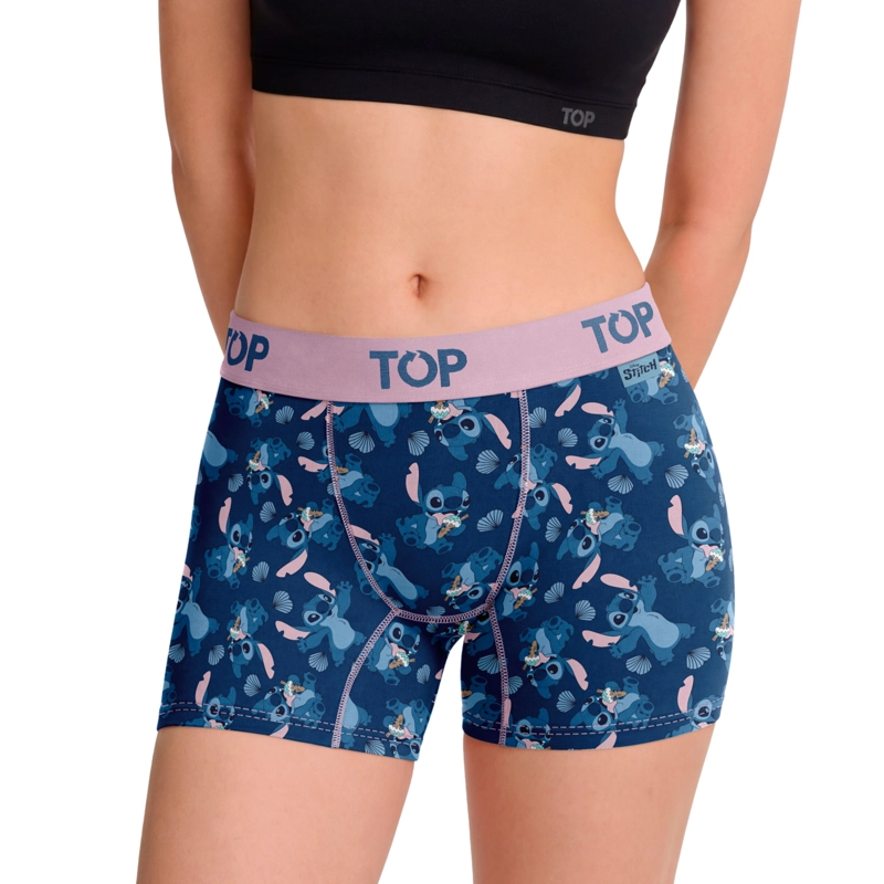 BOXER MEDIO MUJER ALGODON PACK 3 STITCH C4 TOP - 4