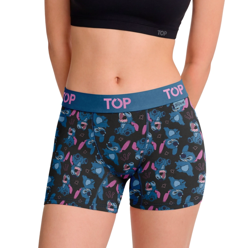 BOXER MEDIO MUJER ALGODON PACK 3 STITCH C6 TOP - 2