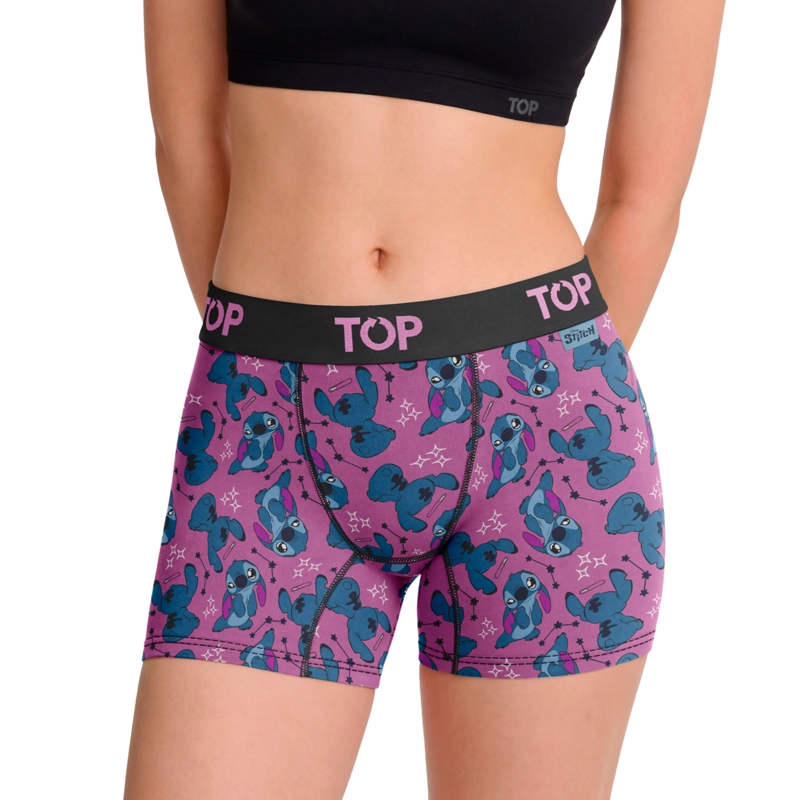 BOXER MEDIO MUJER ALGODON PACK 3 STITCH C6 TOP - 4