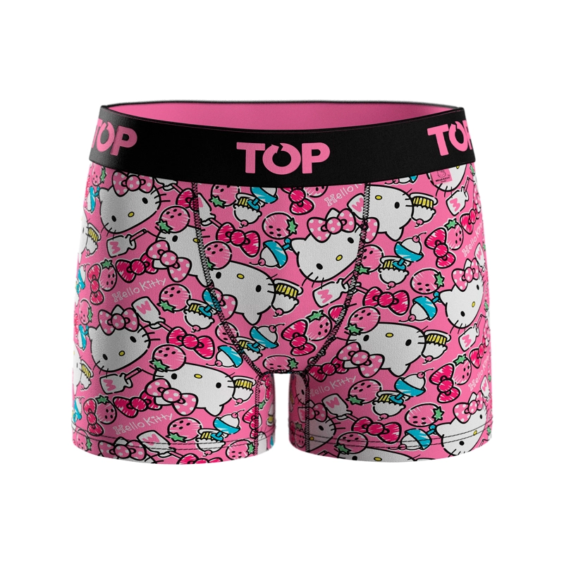 BOXER MEDIO NIÑA ALGODON PACK 4 HELLO KITTY C1 TOP - 2