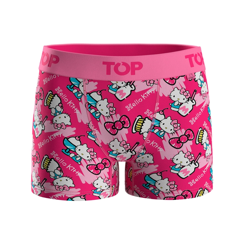 BOXER MEDIO NIÑA ALGODON PACK 4 HELLO KITTY C1 TOP - 4