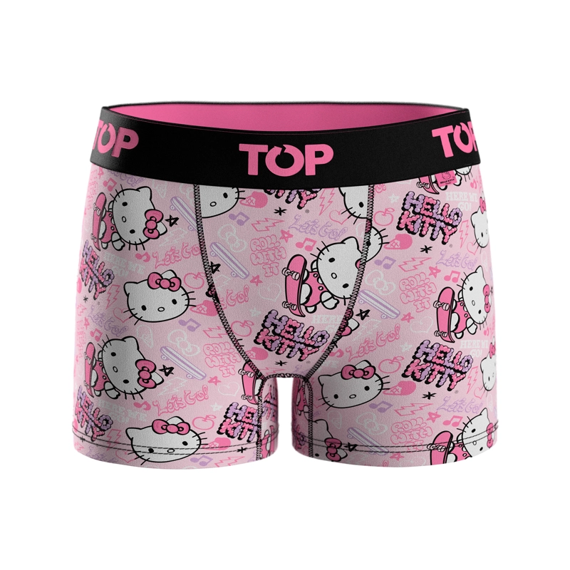 BOXER MEDIO NIÑA ALGODON PACK 4 HELLO KITTY C1 TOP - 5