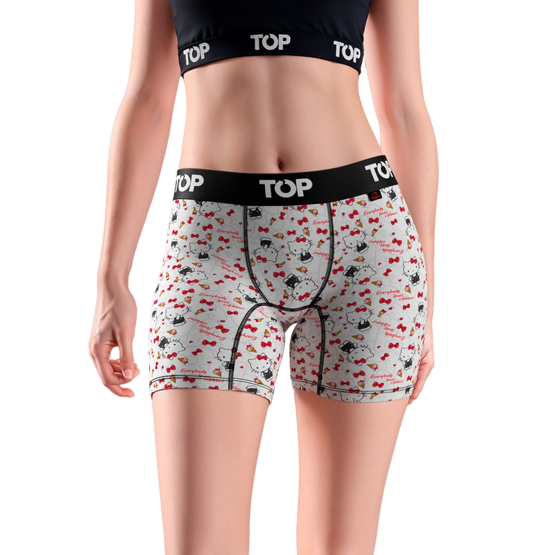 BOXER MEDIO MUJER ALGODON PACK 3 HELLO KITTY C10 TOP - 5