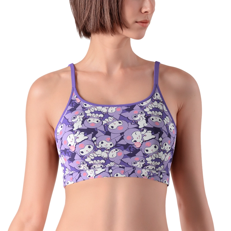 PETO MUJER ALGODON CON PADS REMOVIBLES KUROMI C3 TOP - 1