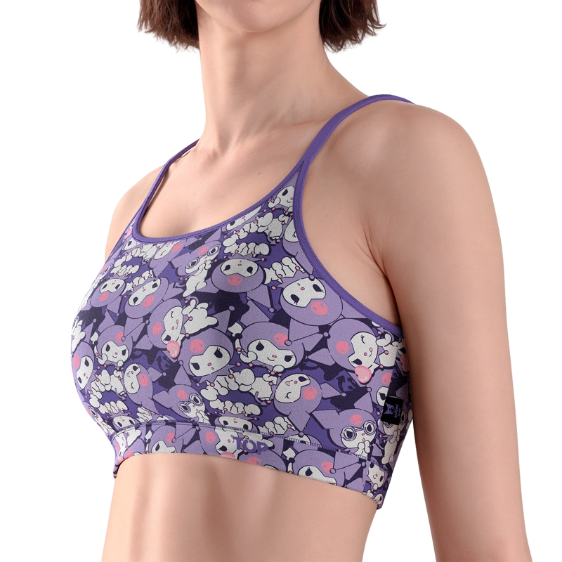 PETO MUJER ALGODON CON PADS REMOVIBLES KUROMI C3 TOP - 2