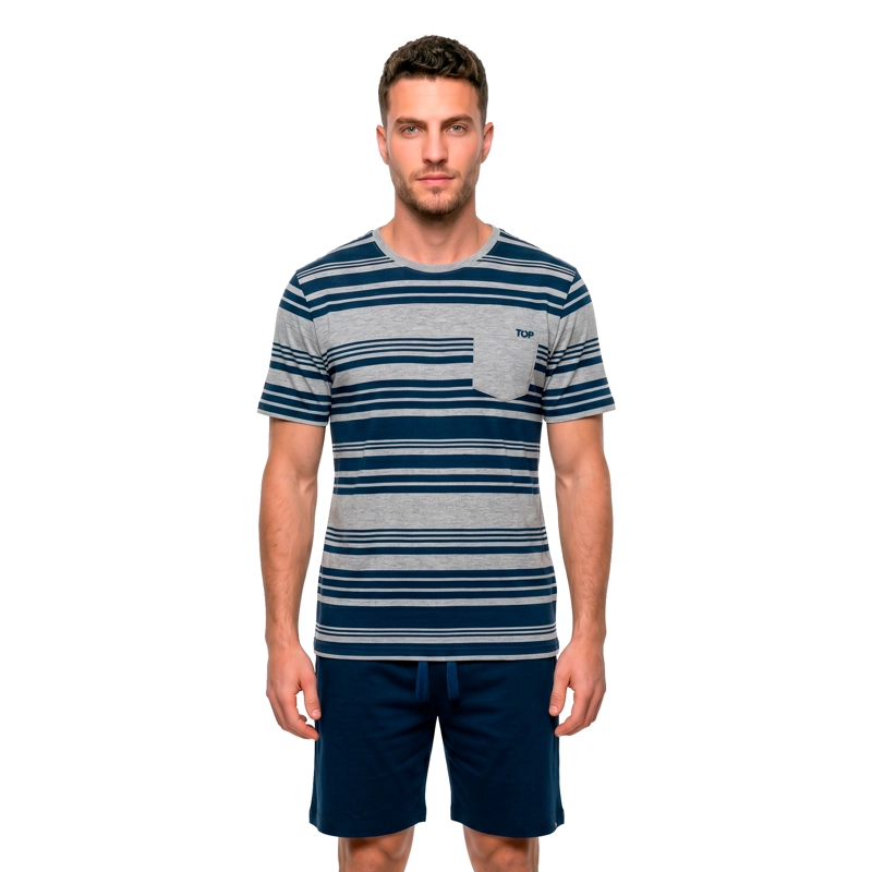 PIJAMA HOMBRE VERANO ALGODON C1 TOP - 2