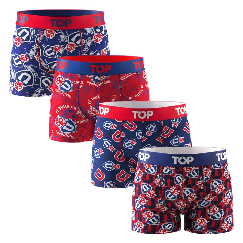 BOXER NIÑO ALGODON UNIVERSIDAD DE CHILE PACK 4 C7 TOP - 1