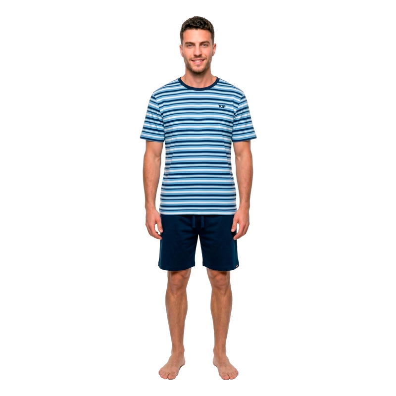 PIJAMA HOMBRE VERANO ALGODON C3 TOP - 1