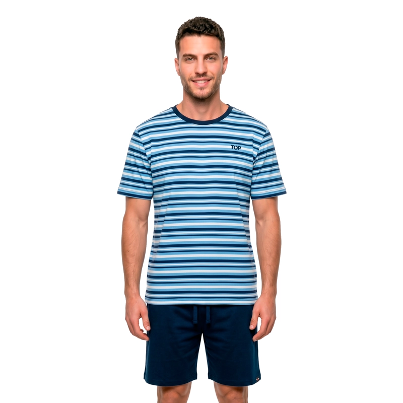 PIJAMA HOMBRE VERANO ALGODON C3 TOP - 2