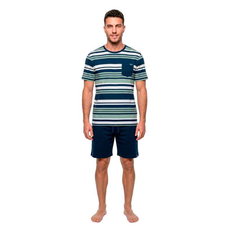 PIJAMA HOMBRE VERANO ALGODON C2 TOP - 1