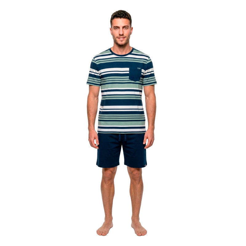 PIJAMA HOMBRE VERANO ALGODON C2 TOP - 1
