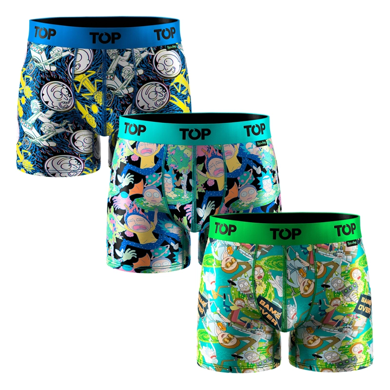 BOXER MEDIO MICROFIBRA PACK 3 RICK AND MORTY C2 TOP - 1