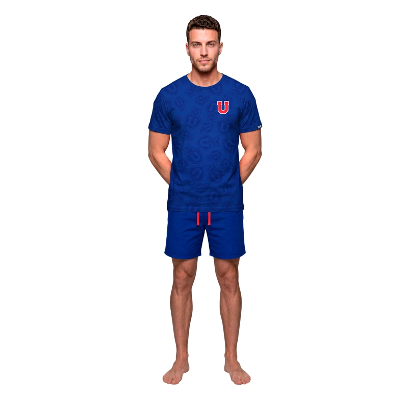 PIJAMA HOMBRE ALGODON VERANO UNIVERSIDAD DE CHILE C2 TOP - 1
