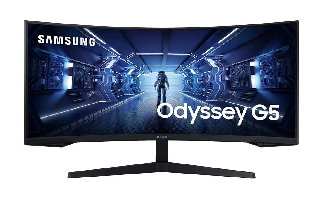 MONITOR GAMER SAMSUNG ODYSSEY G5 34, WQHD 3440X1440, 165HZ, 1MS, CURVO, FREESYNC PREMIUM - 1