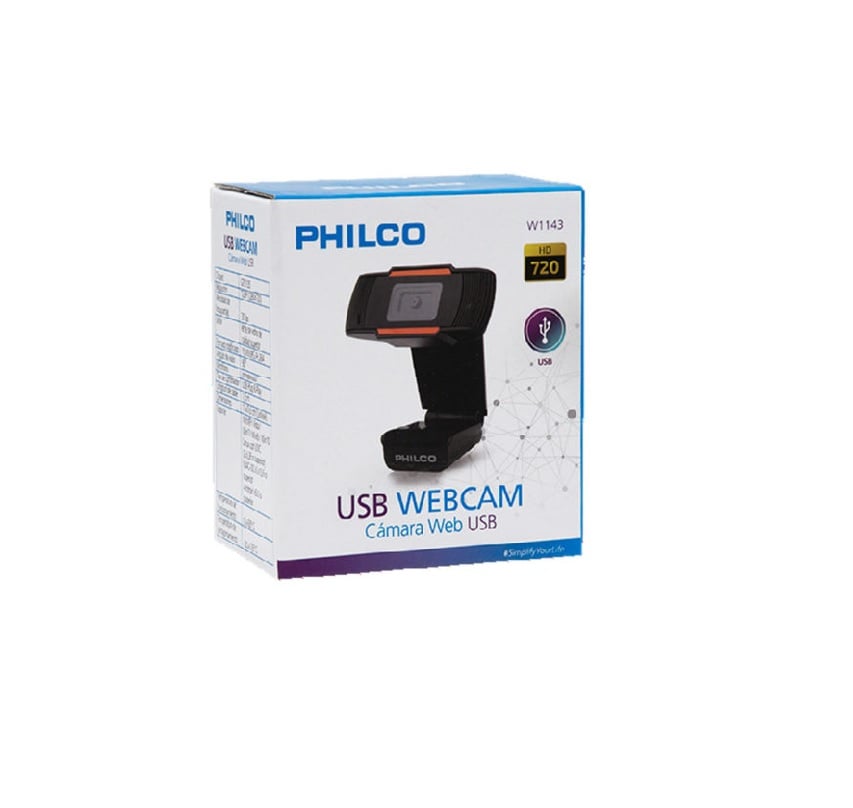 WEBCAM PHILCO W1143 USB 720P 30FPS 1280×720 (OPEN BOX) - 2