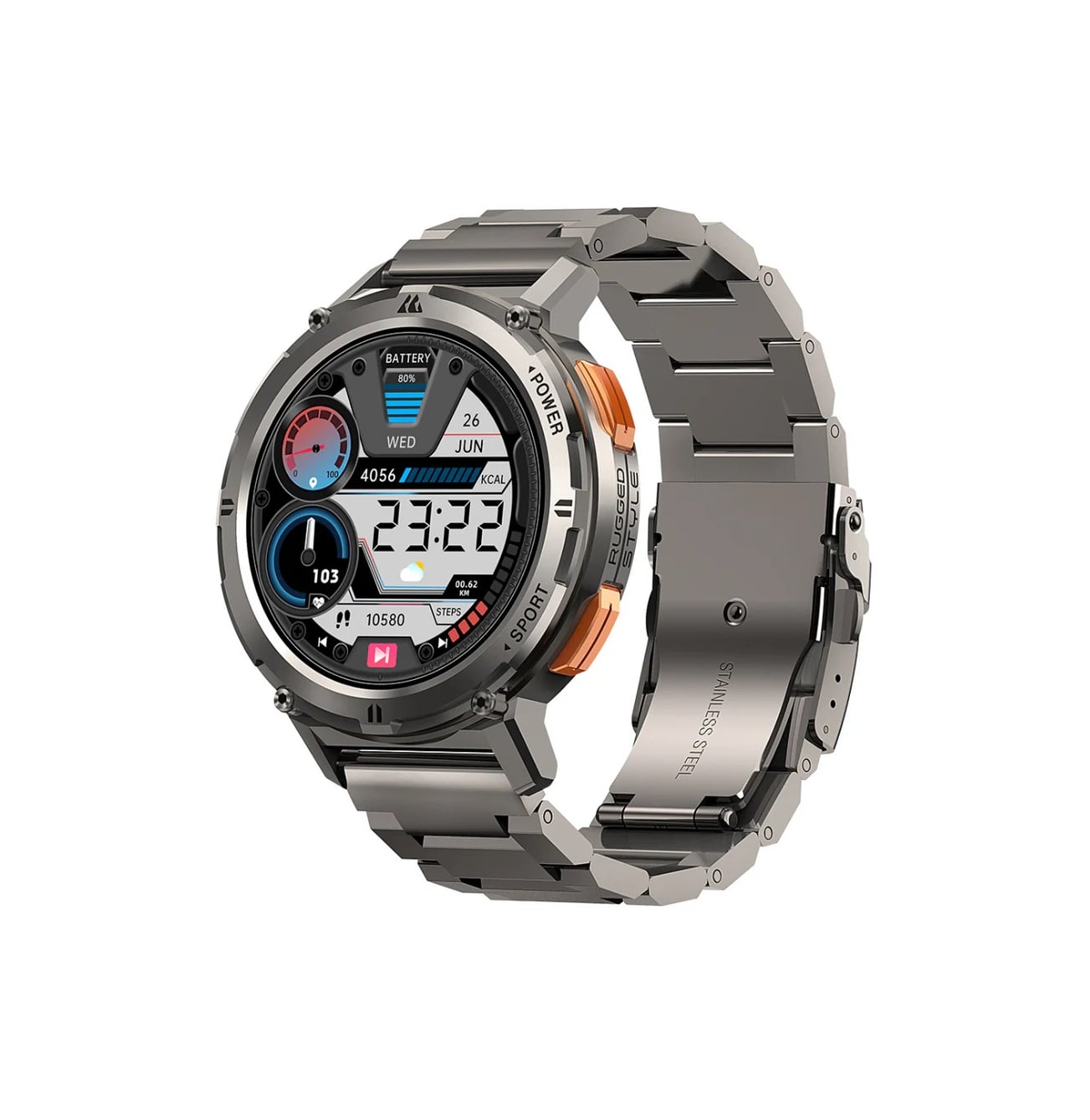 SMARTWATCH 1.43' AMOLED TANK T2 SILVER EDICIÓN ESPECIAL - 2