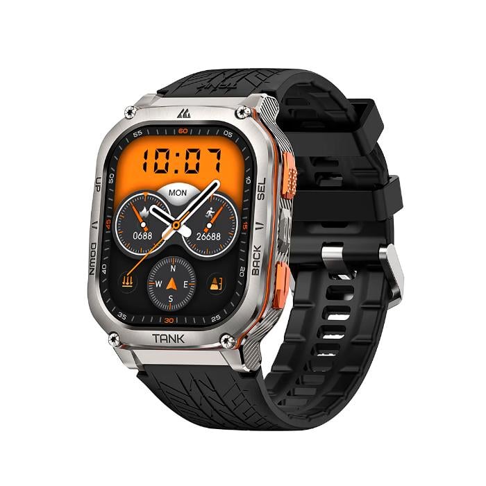 SMARTWATCH KOSPET TANK M3 PLATA ULTRA 1.96” AMOLED SILVER - 1