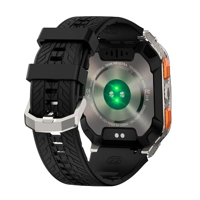 SMARTWATCH KOSPET TANK M3 PLATA ULTRA 1.96” AMOLED SILVER - 4