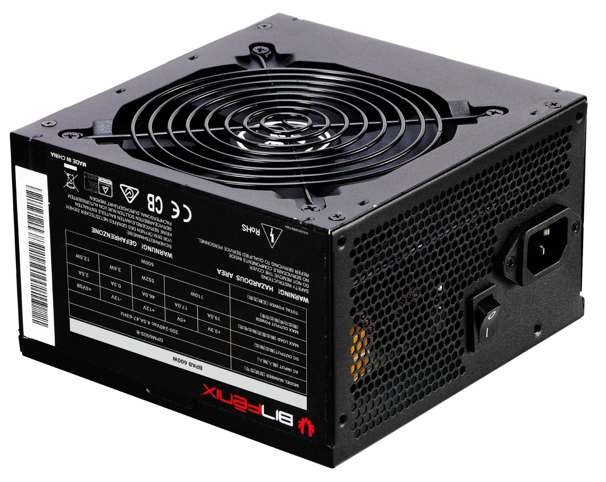 GABINETE BITFENIX HADES + FUENTE PODER 600W 4 VENTILADORES NEGRO - 3