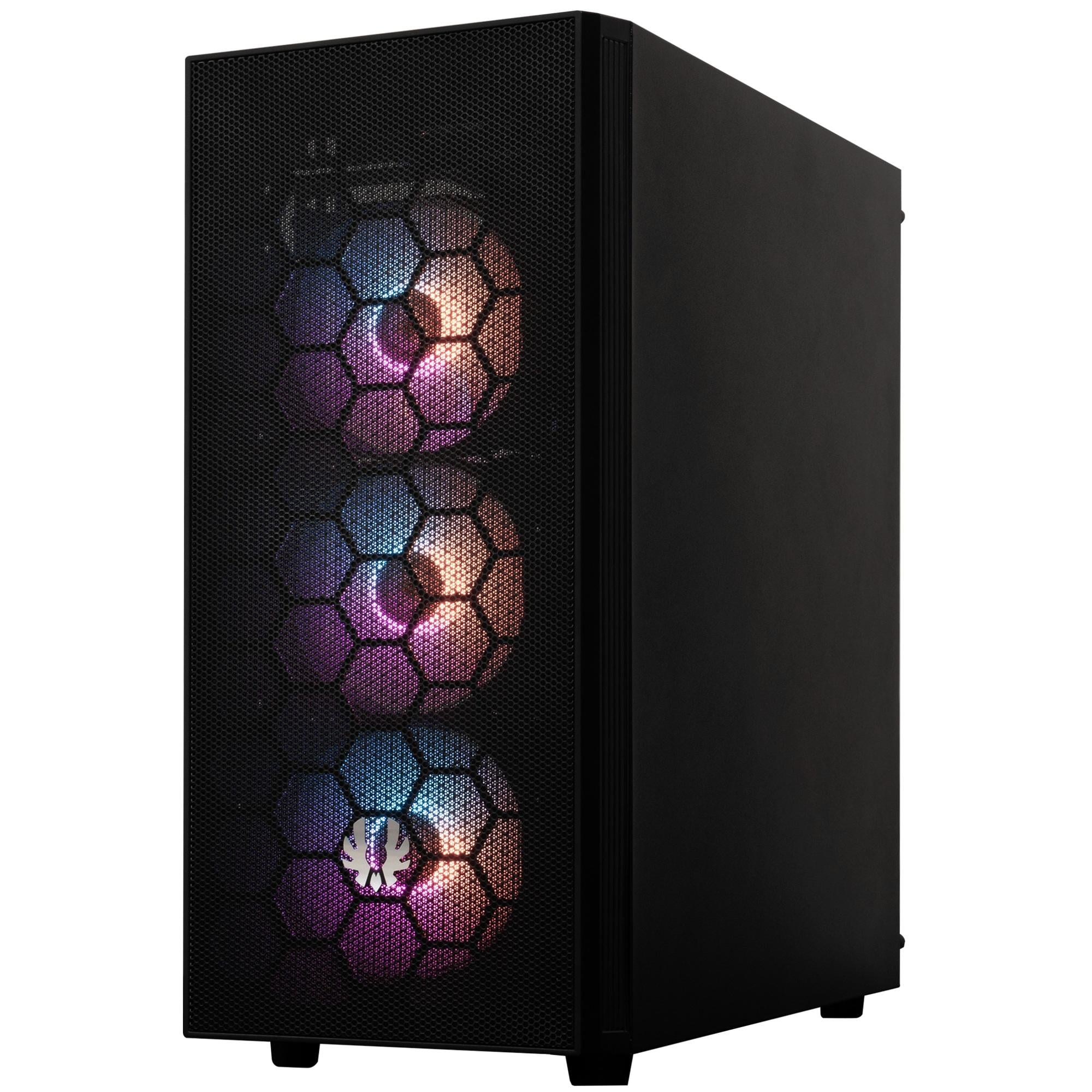 GABINETE BITFENIX HADES + FUENTE PODER 600W 4 VENTILADORES NEGRO - 7