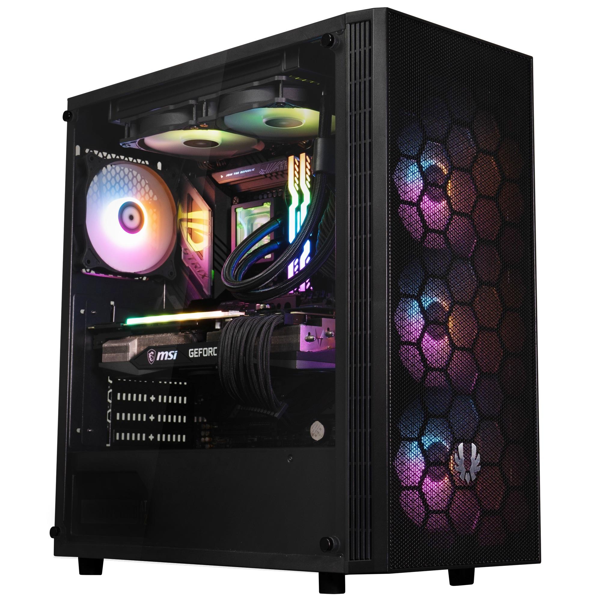 GABINETE BITFENIX HADES + FUENTE PODER 600W 4 VENTILADORES NEGRO - 9