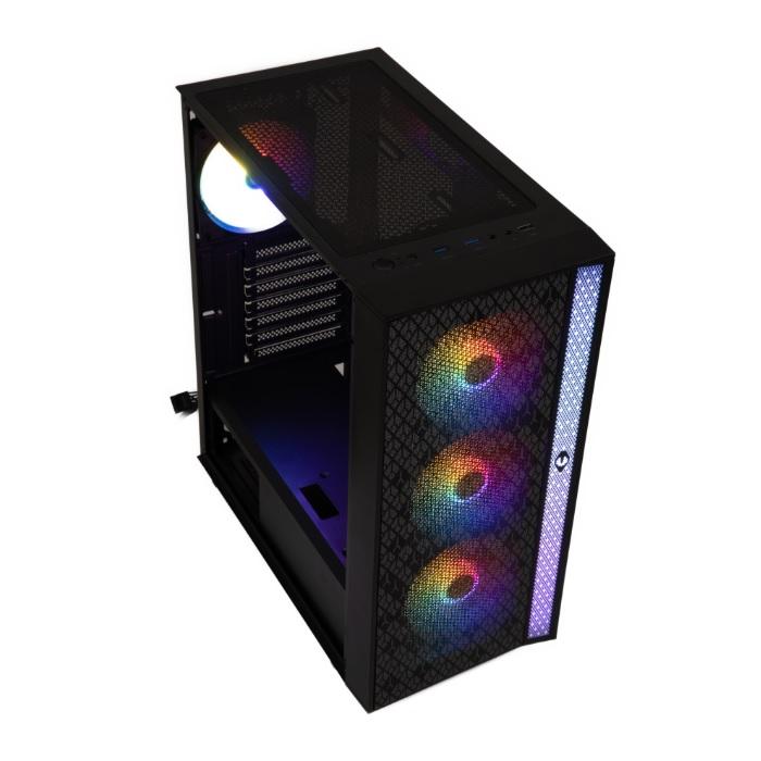 GABINETE BITFENIX LIGHT ATX 4 VENTILADORES NEGRO - 3