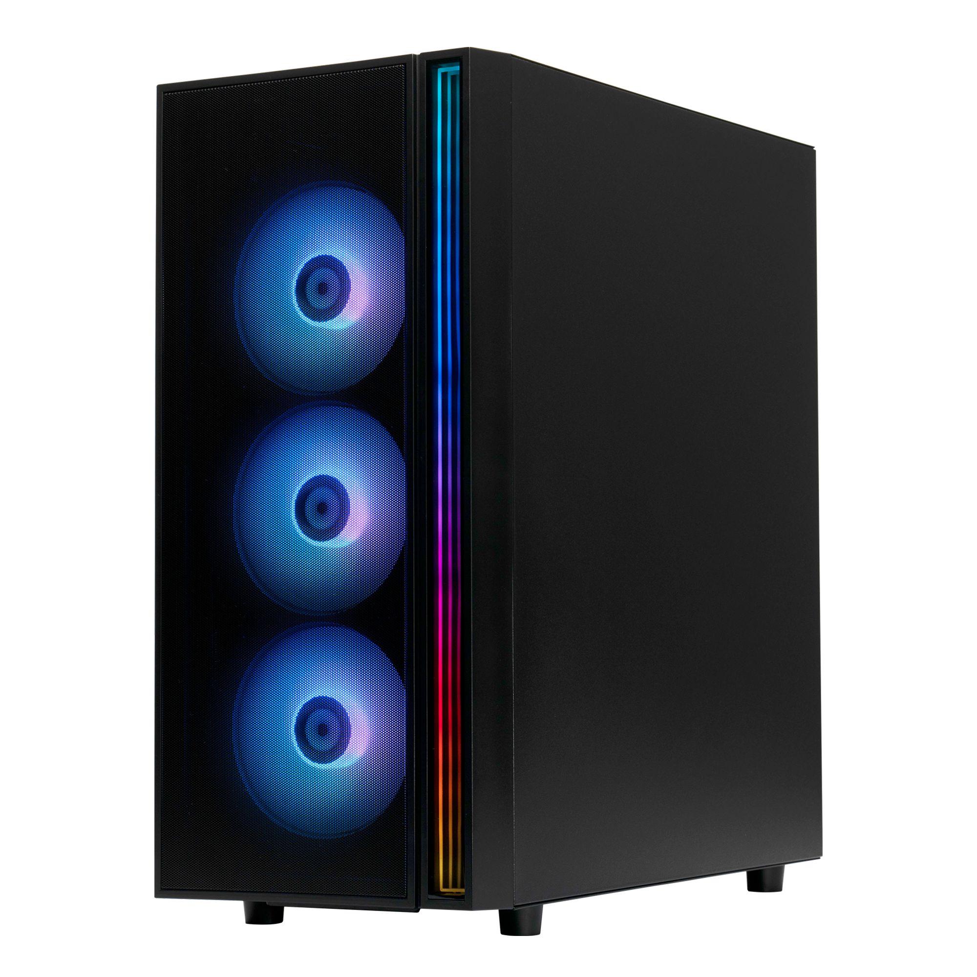 GABINETE BITFENIX FAN + FUENTE PODER 750W 4 VENTILADORES NEGRO - 9