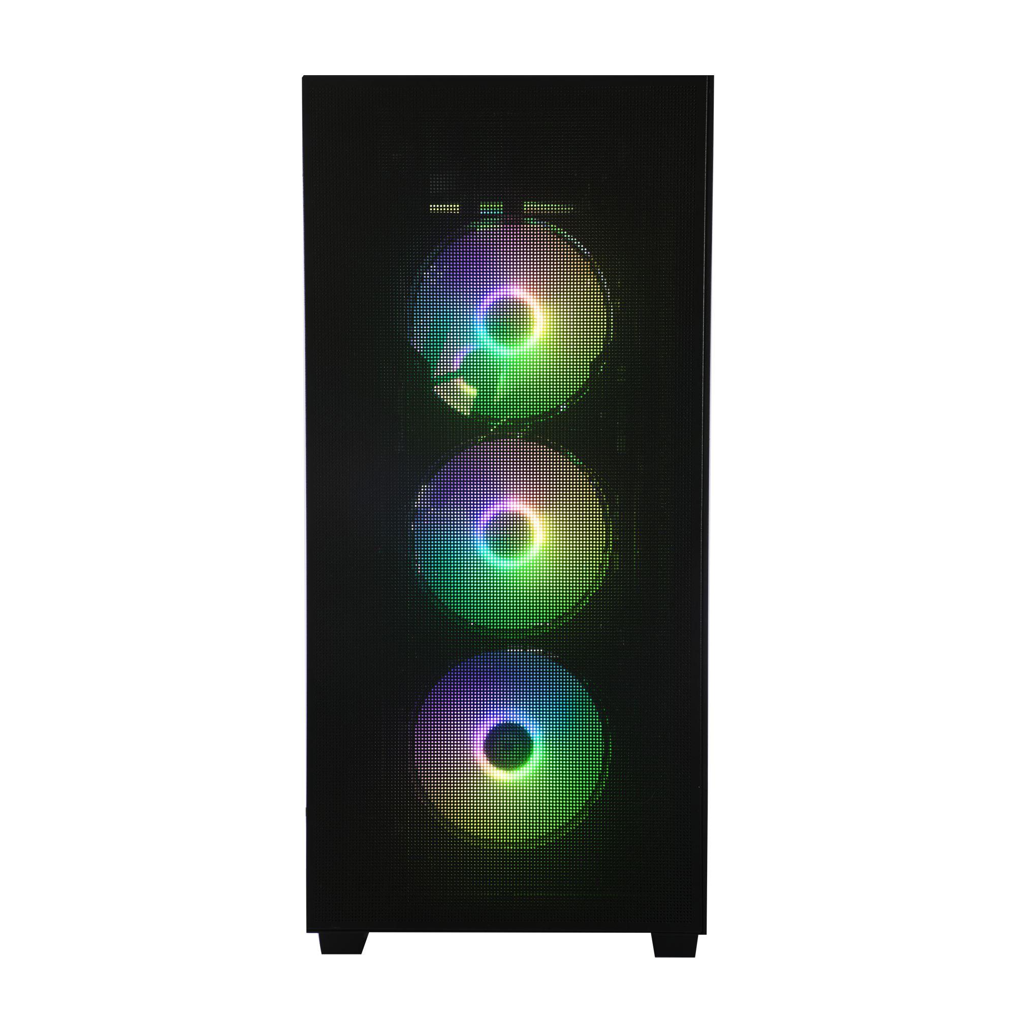 GABINETE BITFENIX FLOW ATX 4 VENTILADORES NEGRO - 9