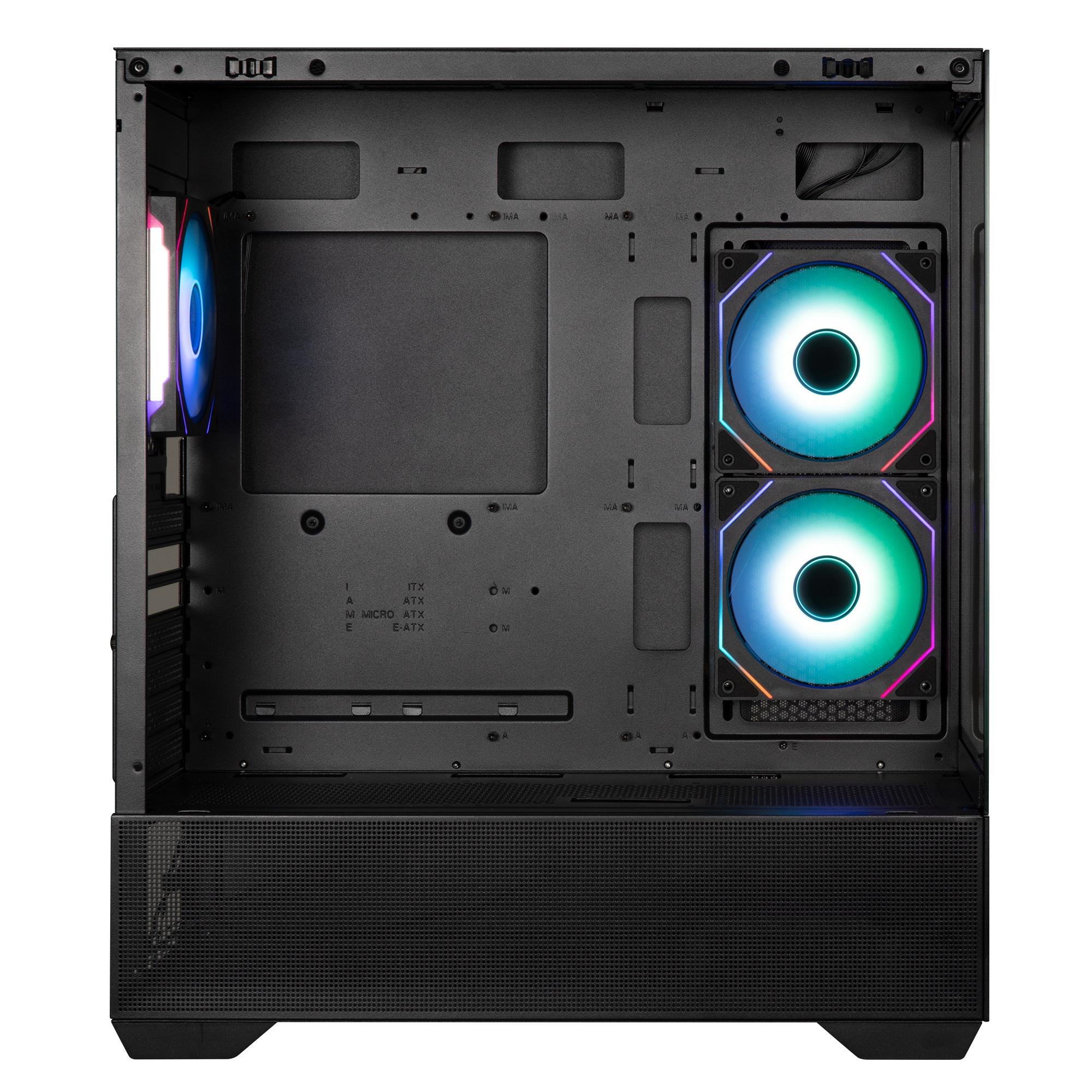 GABINETE BITFENIX CETO CUBI ATX 3 VENTILADORES NEGRO - 8