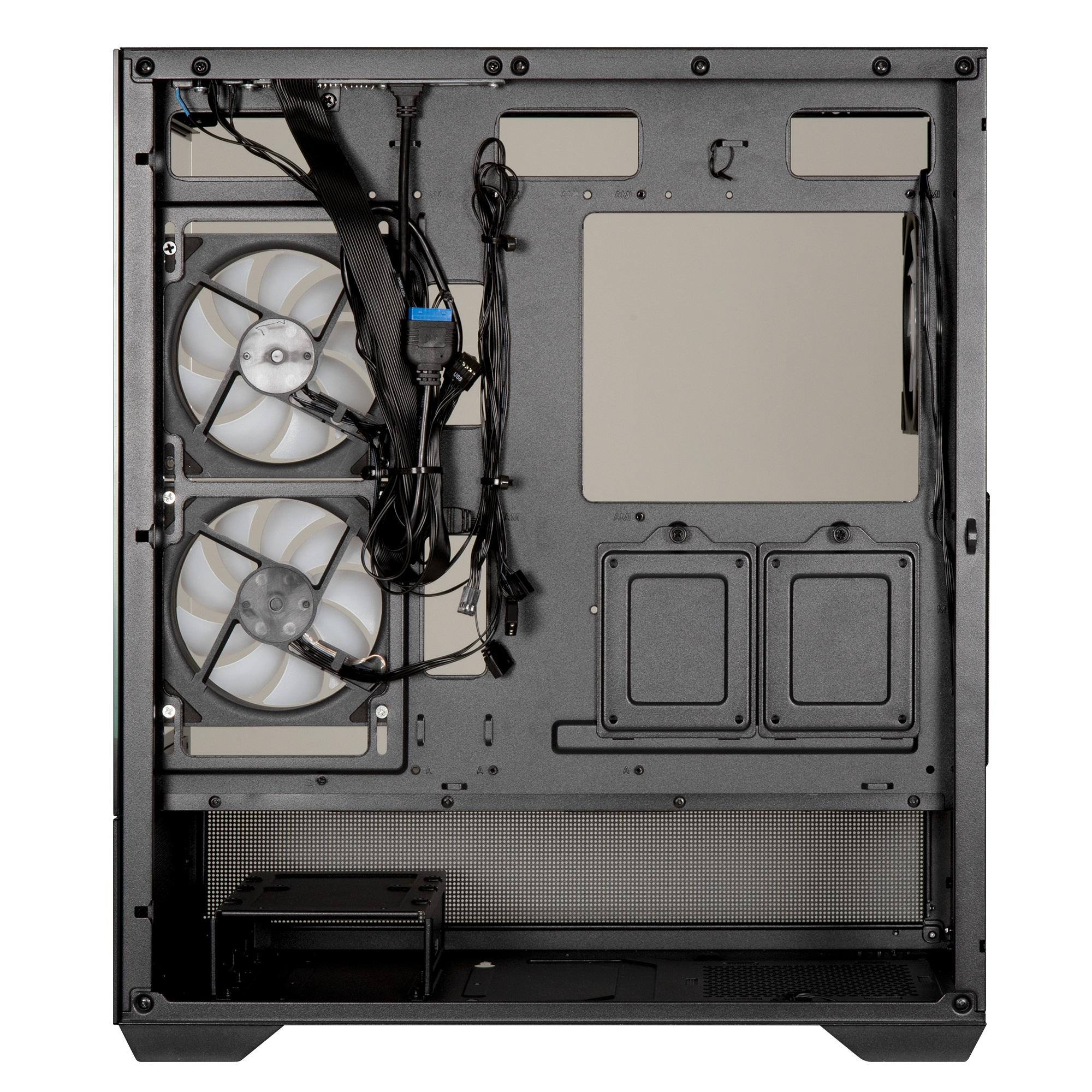GABINETE BITFENIX CETO CUBI ATX 3 VENTILADORES NEGRO - 9