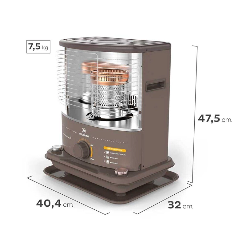 ESTUFA A PARAFINA MADEMSA FOGUITA PRO 4 L (NUEVO CAJA DAÑADA) - 2