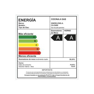 COCINA A GAS SINDELEN CH-5490NI 4 QUEMADORES (NUEVO CAJA DAÑADA) - 7