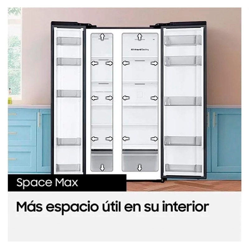 REFRIGERADOR SIDE BY SIDE SAMSUNG RS57DG4000  M9ZS 583 L (NUEVO CAJA DAÑADA) - 4
